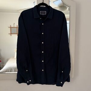 Charles Tyrwhitt Linen Button-Down Shirt- XL